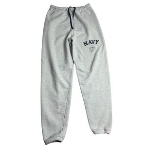 Vintage Navy Sweatpants US Naval Academy Gray Made in‎ USA Military Joggers